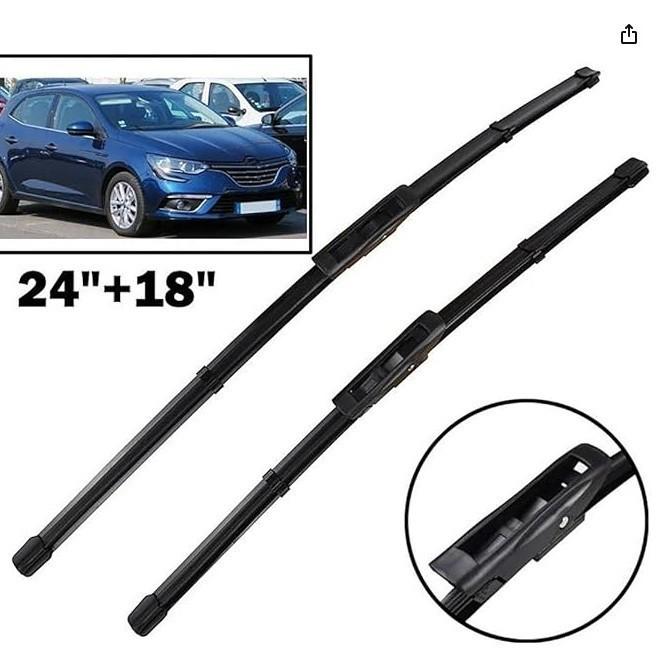 For Renault Talisman 2015-2018 Windshield Wipers 24 + 18 Wipers Wipers Renault Talisman 2015-2018 24 + 18