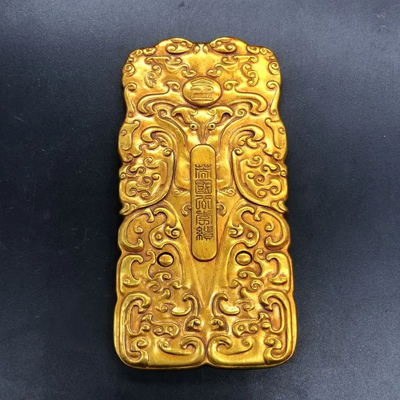 Ancient letter soldier talisman Tang Dynasty soldier talisman token Tang Dynasty British Duke Li Ji token soldier talisman