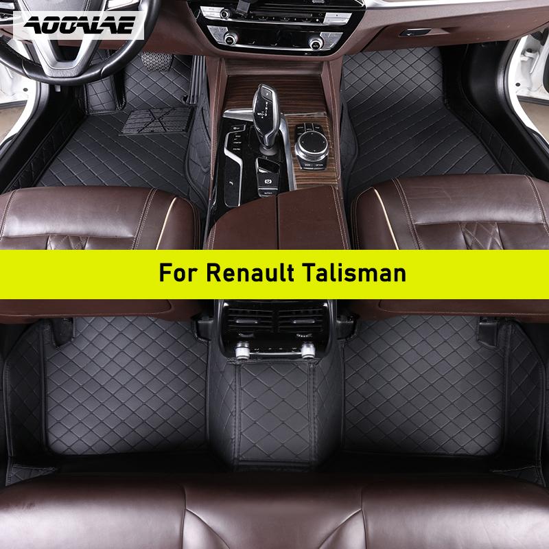 AOOALE Пользовательские автомобильные коврики для Renault Talisman Автоковры Аксессуары для ног Talisman бежевый